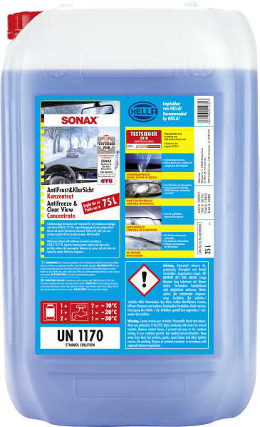 SONAX AntiFrost + KlarSicht Konzentrat Citrus 25 L