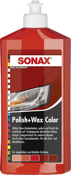 SONAX Polish & Wax Color NanoPro rot 500 ml