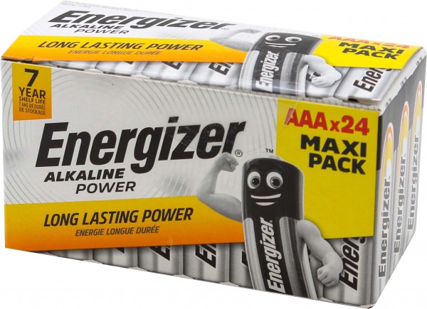 ENERGIZER Batterie Alkaline AAA (LR03) 1.5V (24er Box)