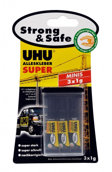 UHU Alleskleber Super Minis 3x1g