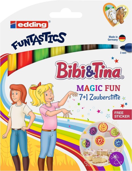 edding 13 Funtastics Magic Fun Fasermaler Bibi & Tina sortiert (8er Faltschachtel)