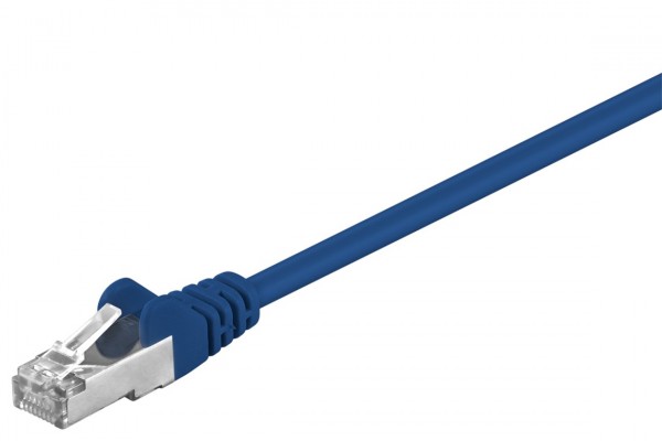 goobay Patchkabel Cat 5e F/UTP blau 7,5 m