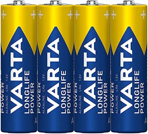 Varta Longlife Power Alkali Mangan Batterie LR6/AA Mignon 1,5 V (4 Stück)