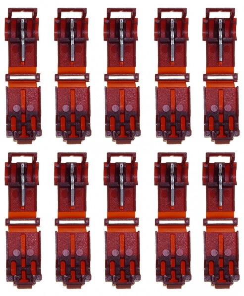 baytronic 10x T-Schnellverbinder rot