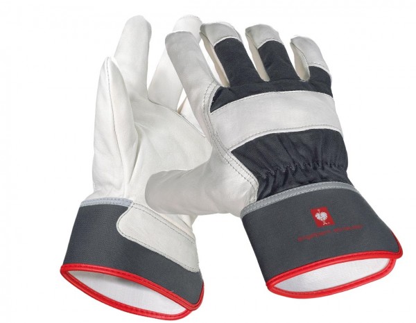 STRAUSS Narbenleder-Handschuhe Platinum