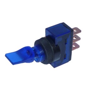 Kippschalter ON/OFF 3 x Steckanschluss 12 V 20 A blau