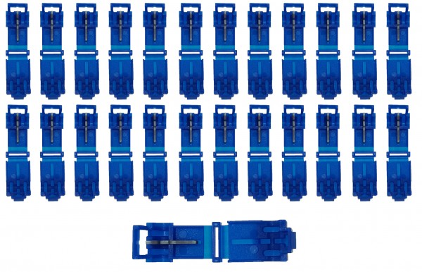 baytronic 25x T-Schnellverbinder blau