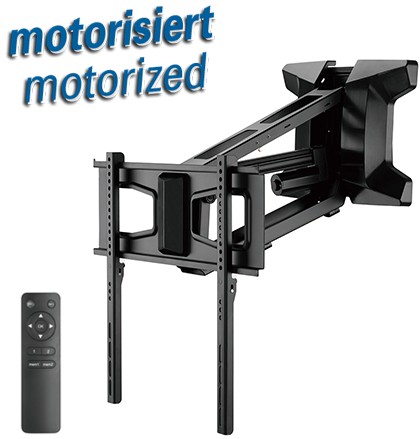 My Wall Motorisierter Wandhalter mit Funk-Fernbedienung für Flachbildschirme 37"-70" bis 35 kg