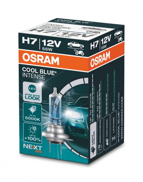 OSRAM COOL BLUE INTENSE NextGen. H7 PX26d 12V/55W (1er Faltschachtel)
