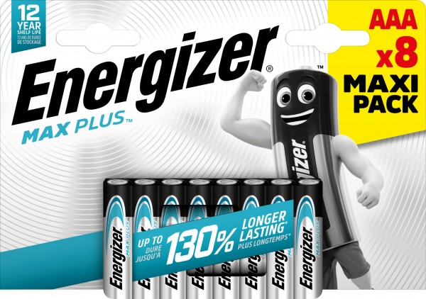 ENERGIZER Batterie Alkaline AAA (LR03) 1.5V (8er Blister)
