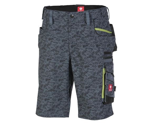 STRAUSS Shorts Pixel grau/graphit/limette