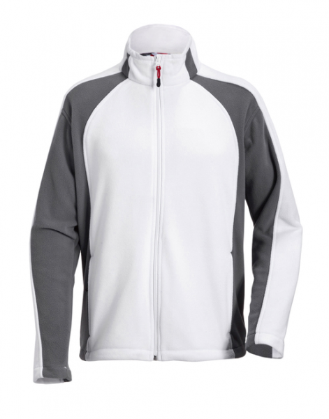 STRAUSS Microfleece Jacke dryplexx micro weiß/grau 2XL