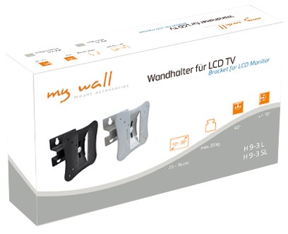 My Wall Wandhalter für LCD TV für Bildschirme 10“ - 30“ (25 - 76 cm), Belastung bis 20 kg
